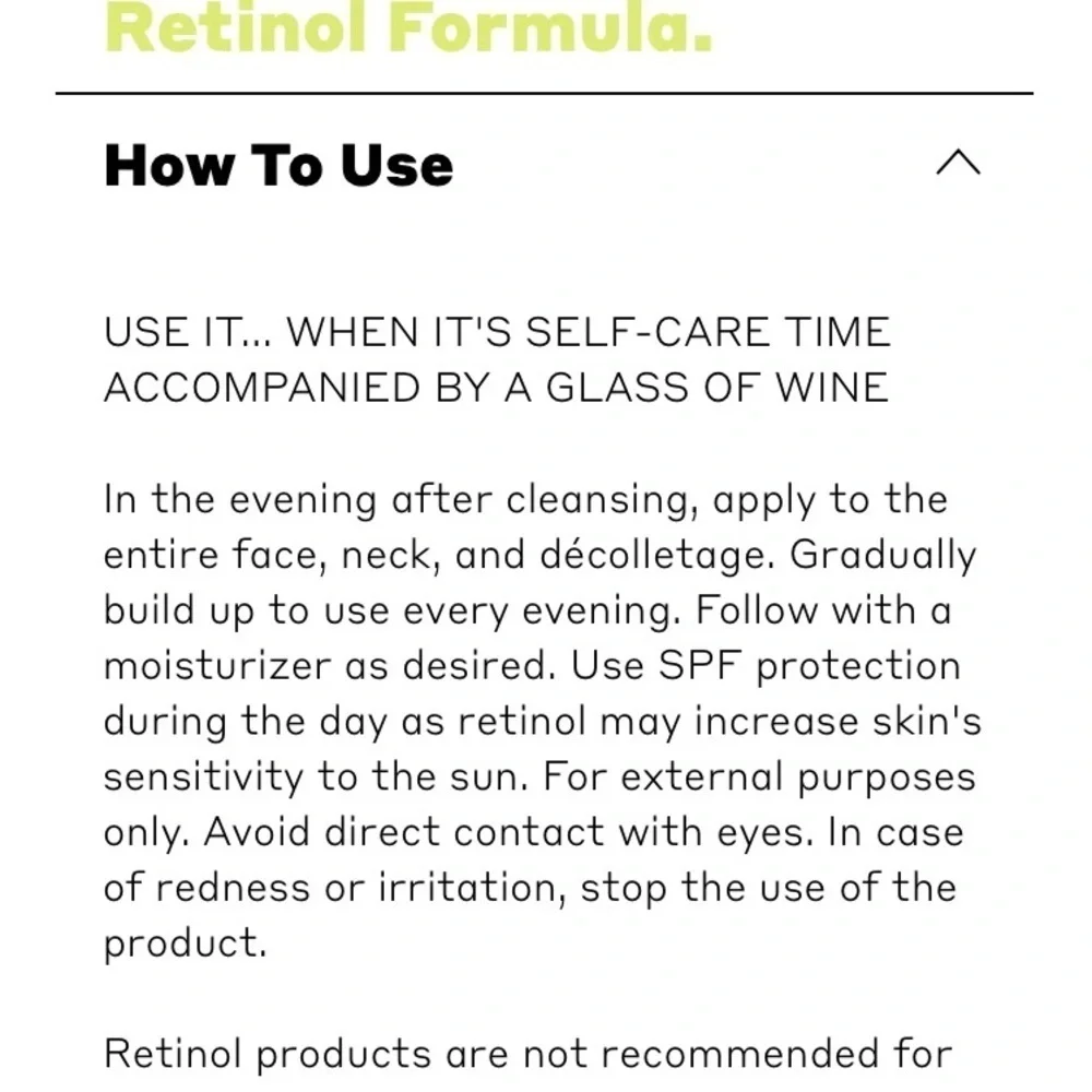 Volition Sémiillon Overnight Retinol Serum